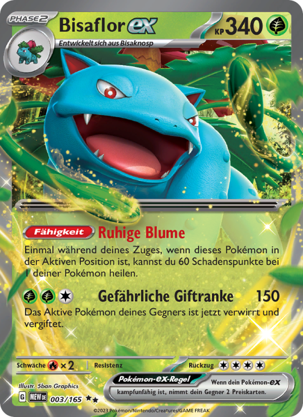 Bisaflor- Pokémon TCG cards