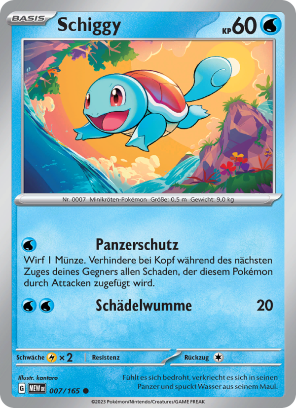 Schiggy Pokémon TCG cards
