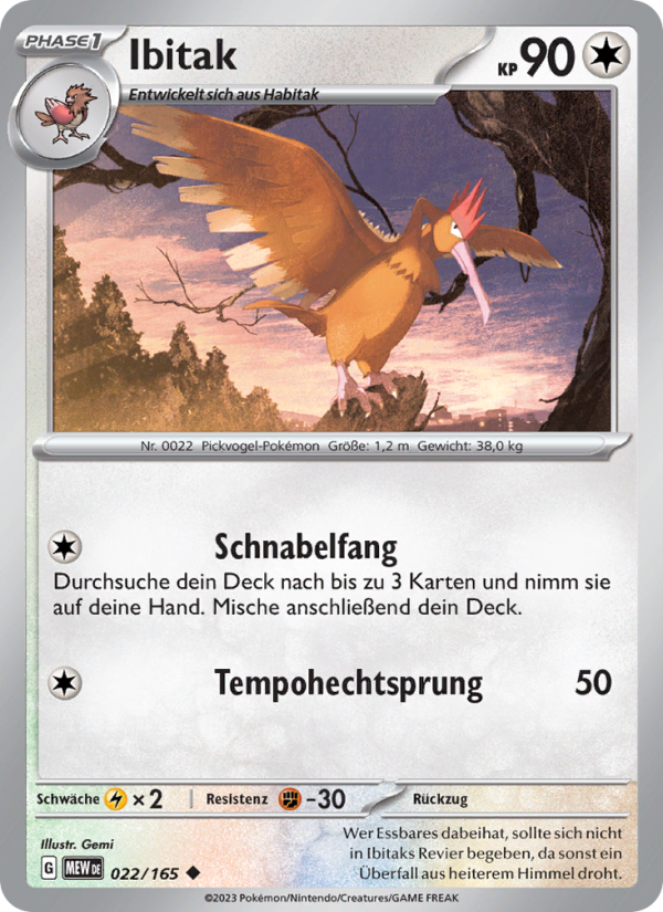 Ibitak Pokémon TCG cards