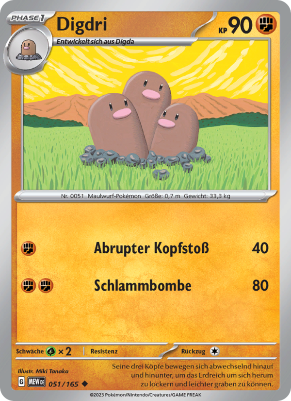 Digdri Pokémon TCG cards