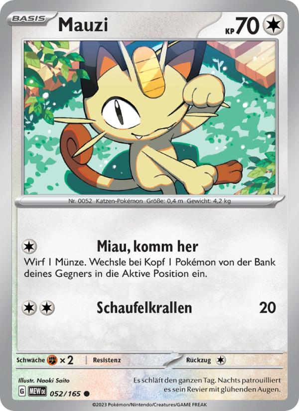 Mauzi Pokémon TCG cards