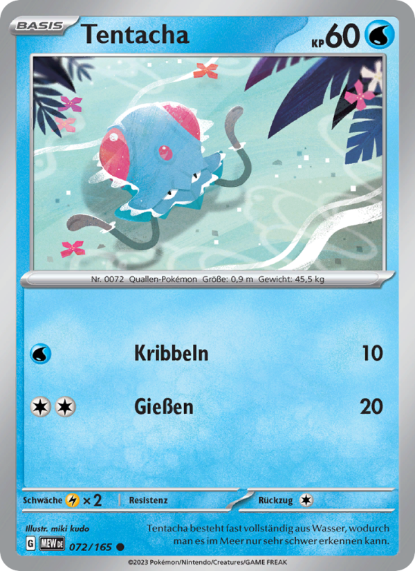 Tentacha Pokémon TCG cards