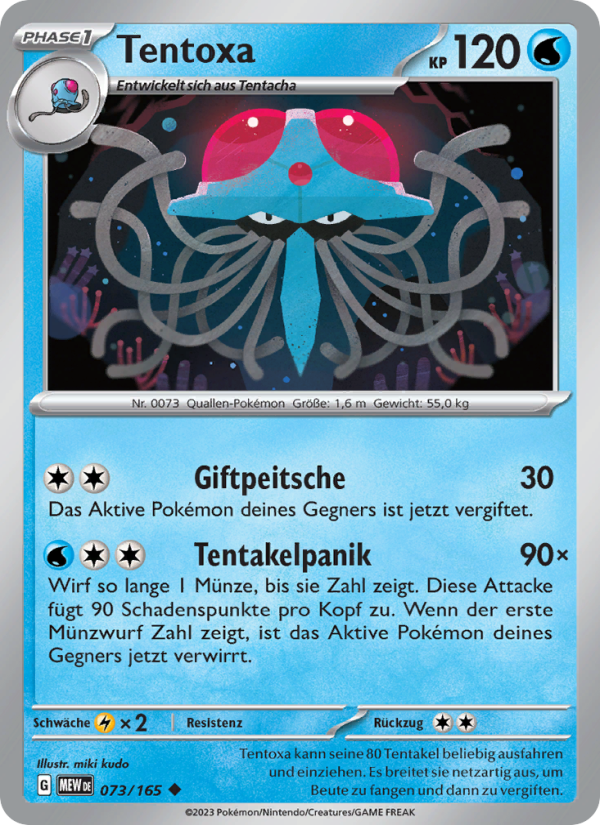 Tentoxa Pokémon TCG cards