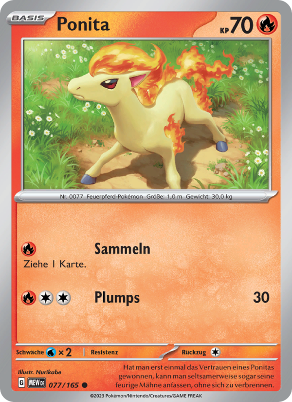 Ponita Pokémon TCG cards