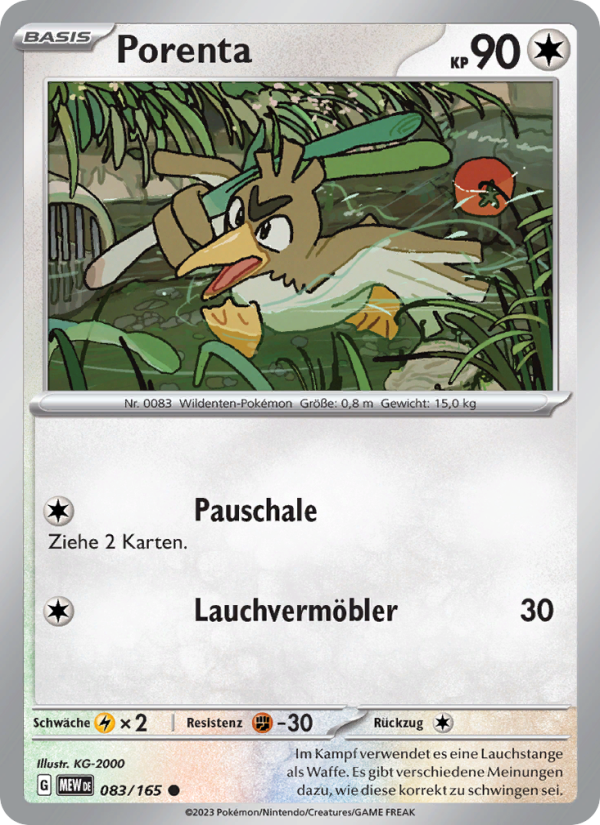 Porenta Pokémon TCG cards