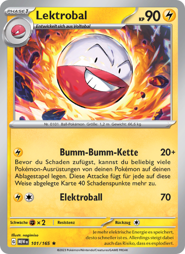 Lektrobal Pokémon TCG cards