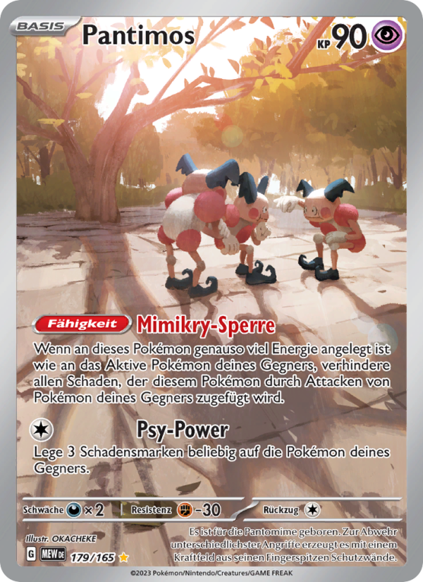Pantimos 179 — 151 (German Pokémon TCG card)