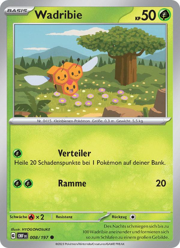 Wadribie Pokémon TCG cards