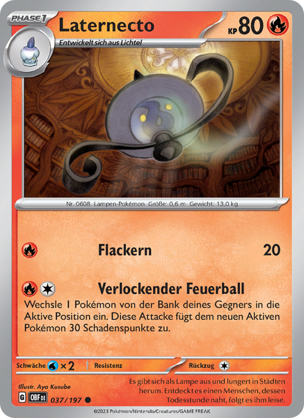 Laternecto Pokémon TCG cards