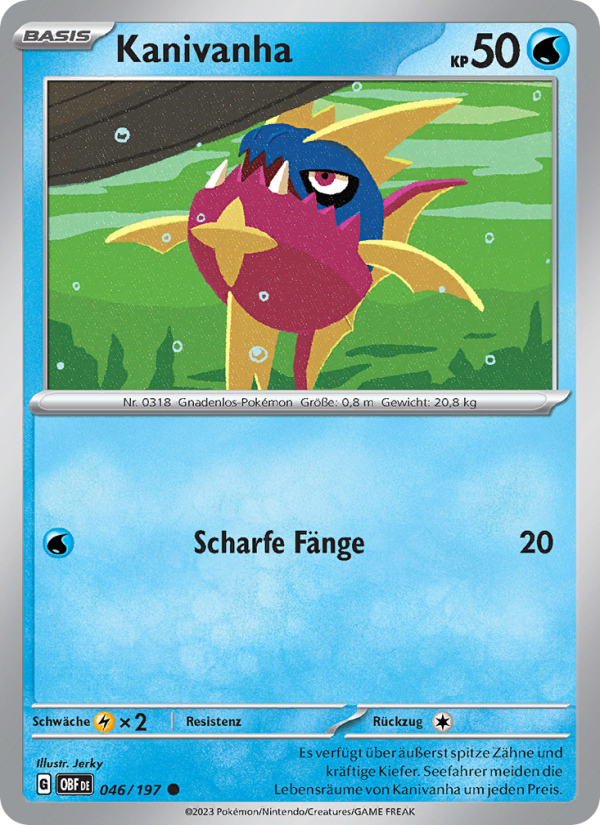 Kanivanha Pokémon TCG cards