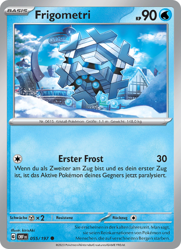 Frigometri Pokémon TCG cards