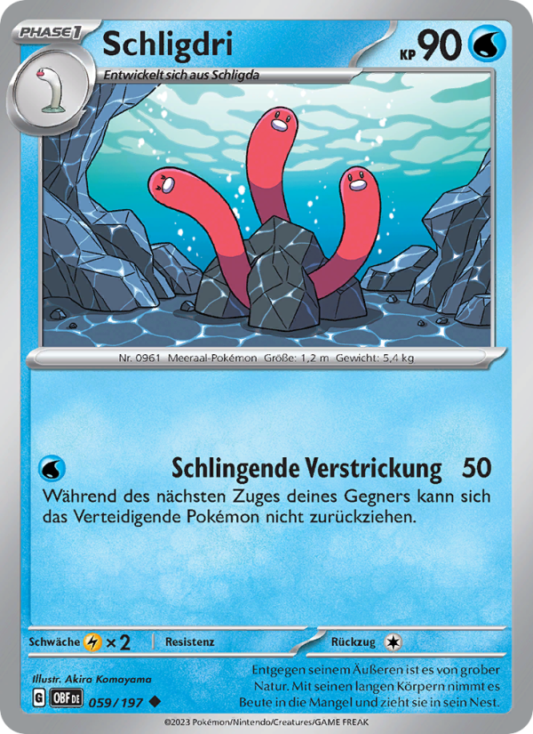 Schligdri 059 — Obsidian Flammen (German Pokémon TCG card)
