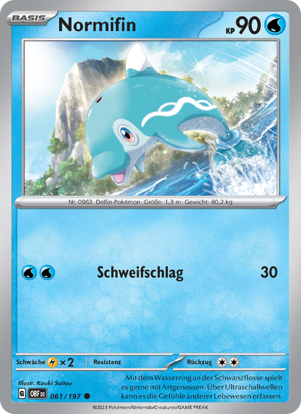 Normifin 061 — Obsidian Flammen (German Pokémon TCG card)