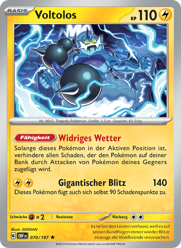 Voltolos Pokémon TCG cards