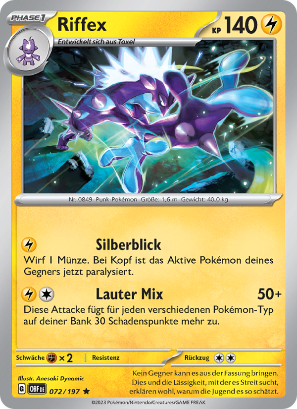 Riffex Pokémon TCG cards