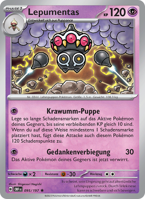 Lepumentas Pokémon TCG cards