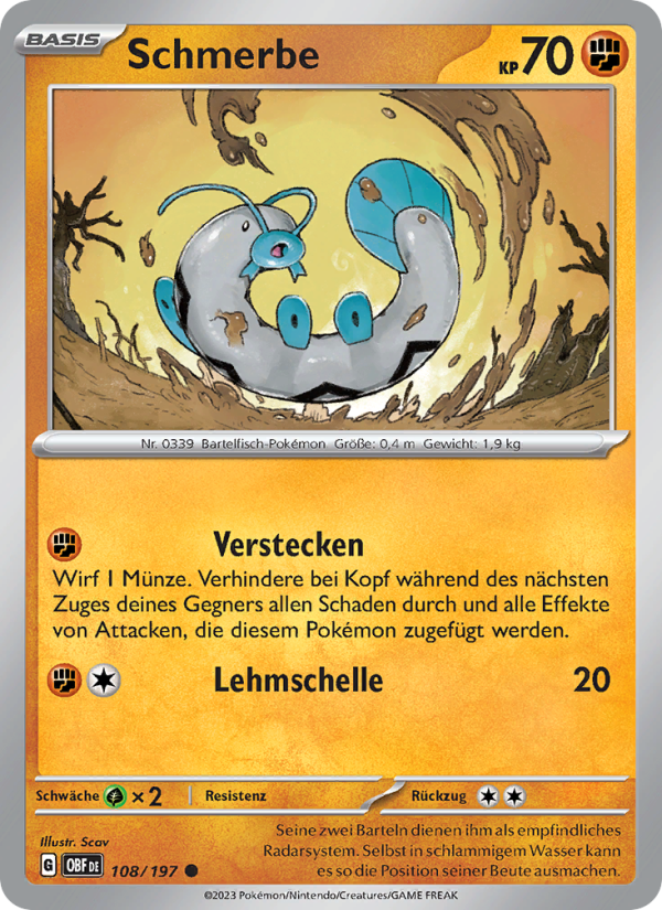 Schmerbe Pokémon TCG cards