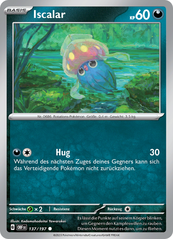 Iscalar Pokémon TCG cards