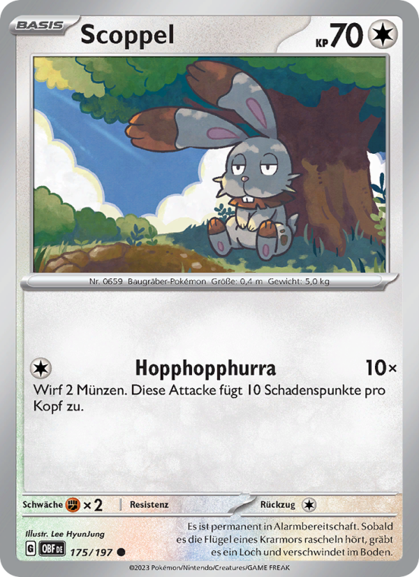 Scoppel Pokémon TCG cards