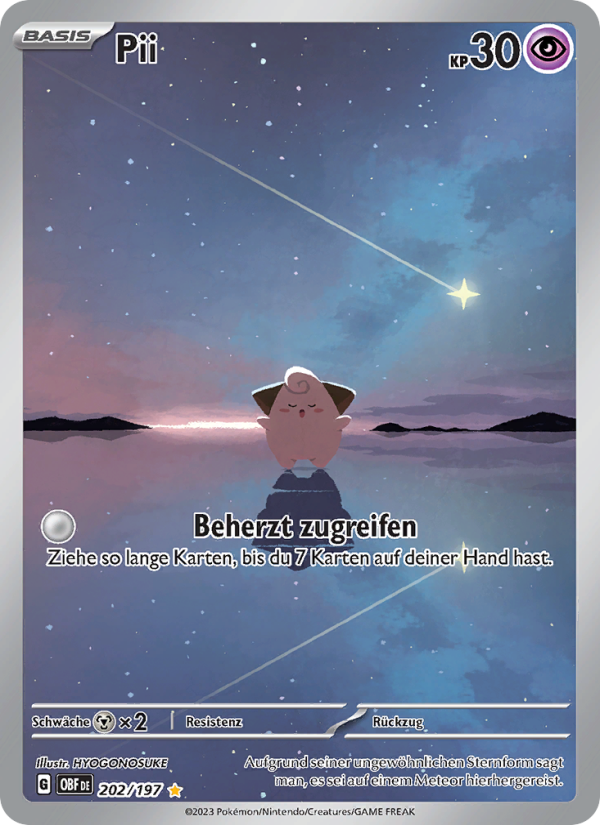 Pii 202 — Obsidian Flammen (German Pokémon TCG card)