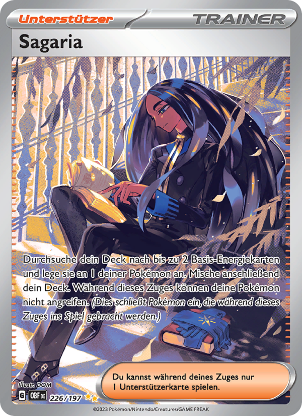Sagaria 226 — Obsidian Flammen (German Pokémon TCG card)