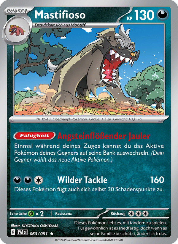 Mastifioso 063 — Paldeas Schicksale (German Pokémon TCG card)