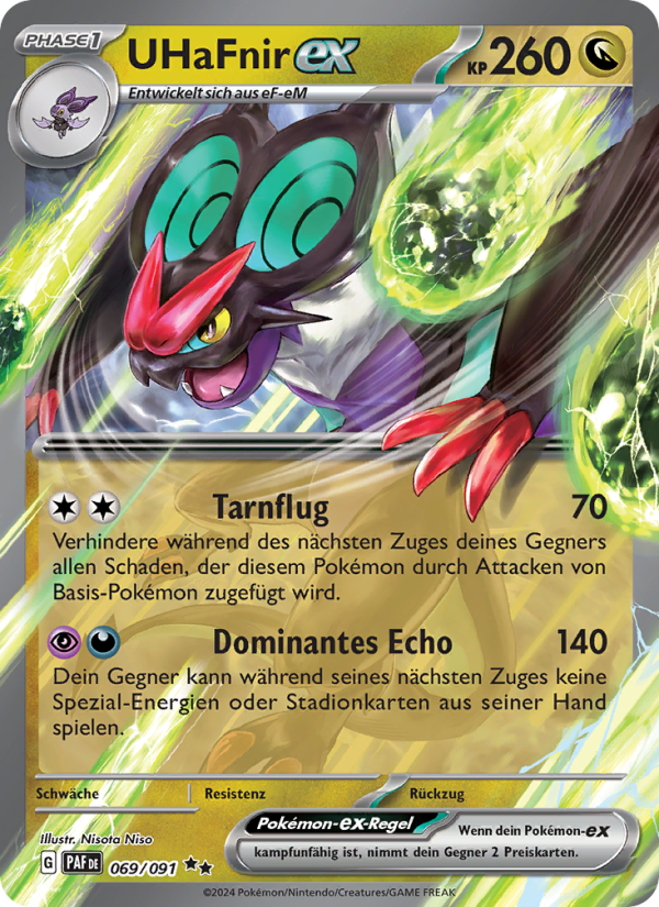 UHaFnir-ex 069 — Paldeas Schicksale (German Pokémon TCG card)