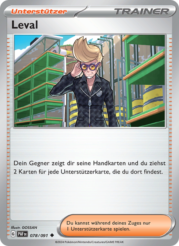 Leval 078 — Paldeas Schicksale (German Pokémon TCG card)