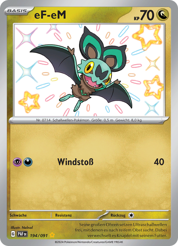 eF-eM 194 — Paldeas Schicksale (German Pokémon TCG card)