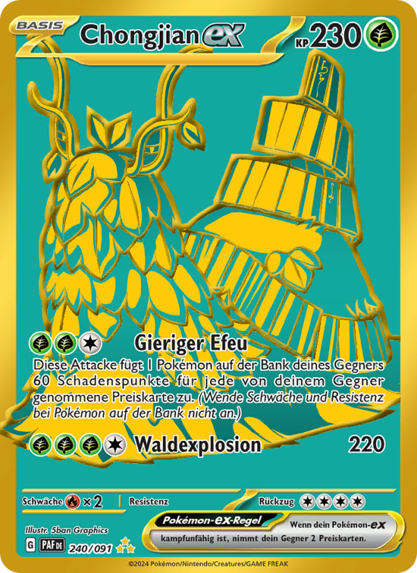 Chongjian-ex 240 — Paldeas Schicksale (German Pokémon TCG card)