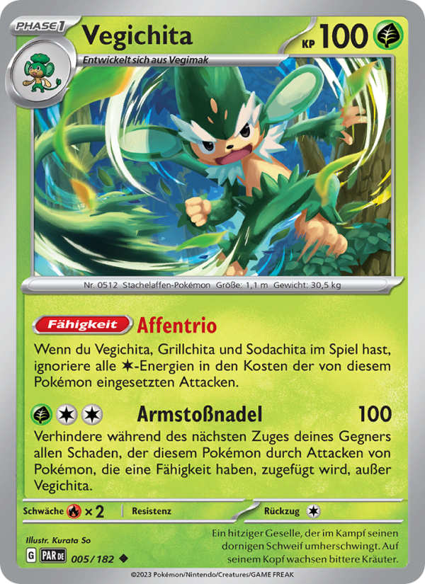 Vegichita Pokémon TCG cards