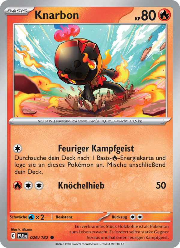 Knarbon 026 — Paradoxrift (German Pokémon TCG card)