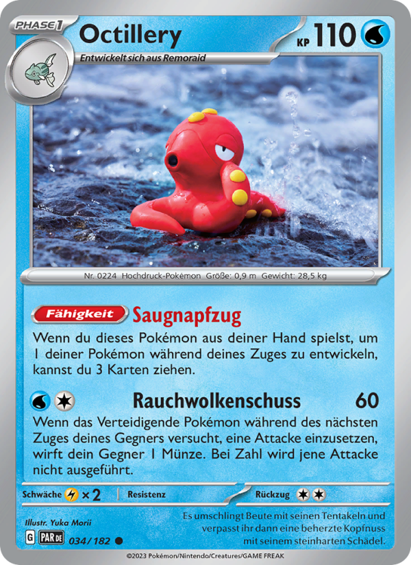 Octillery 034 — Paradox Rift (German Pokémon TCG card)