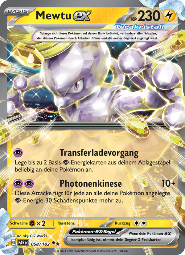 Mewtu- Pokémon TCG cards