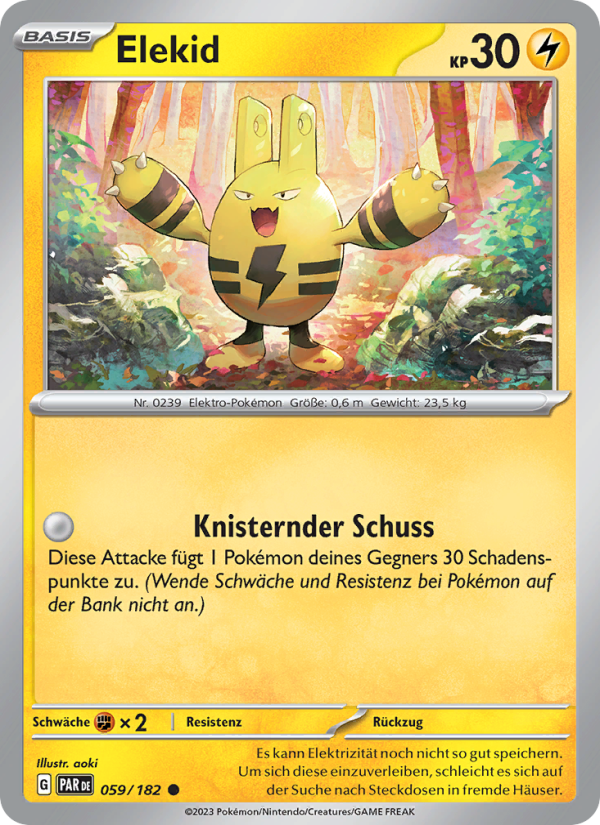 Elekid 059 — Paradoxrift (German Pokémon TCG card)
