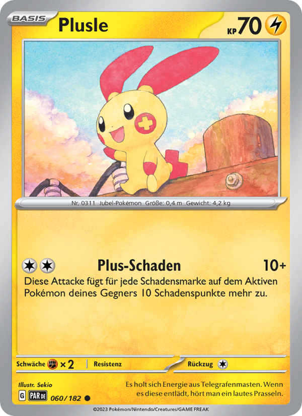 Plusle 060 — Paradoxrift (German Pokémon TCG card)