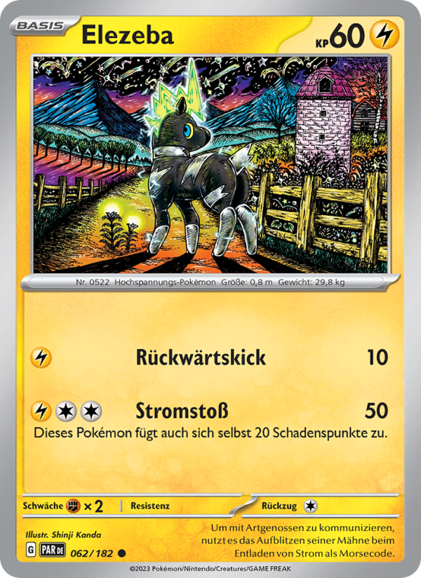 Elezeba 062 — Paradoxrift (German Pokémon TCG card)