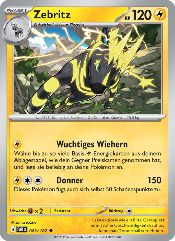 Zebritz 063 — Paradoxrift (German Pokémon TCG card)