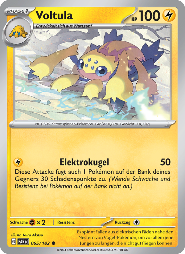 Voltula 065 — Paradoxrift (German Pokémon TCG card)