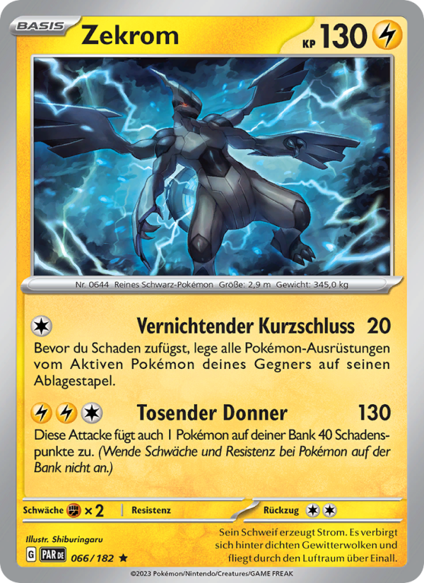 Zekrom 066 — Paradoxrift (German Pokémon TCG card)