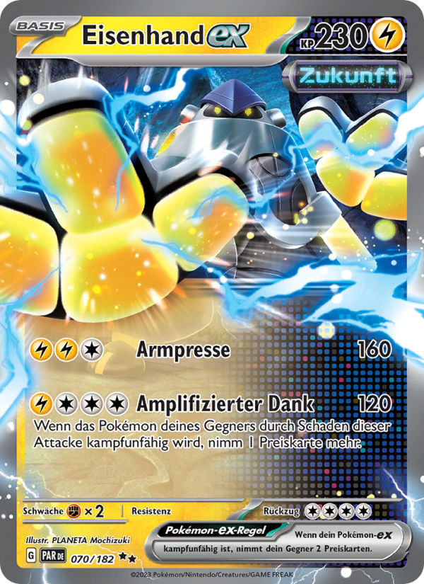 Eisenhand-ex 070 — Paradoxrift (German Pokémon TCG card)