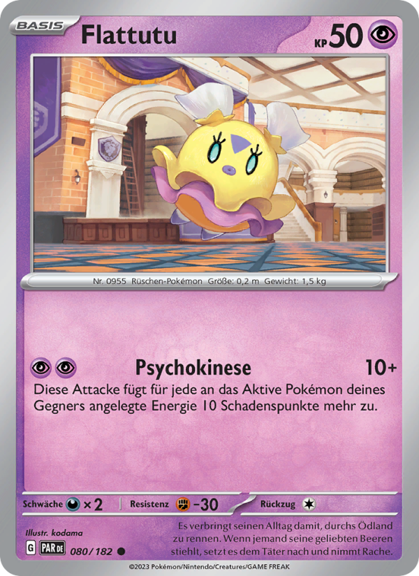 Flattutu 080 — Paradoxrift (German Pokémon TCG card)