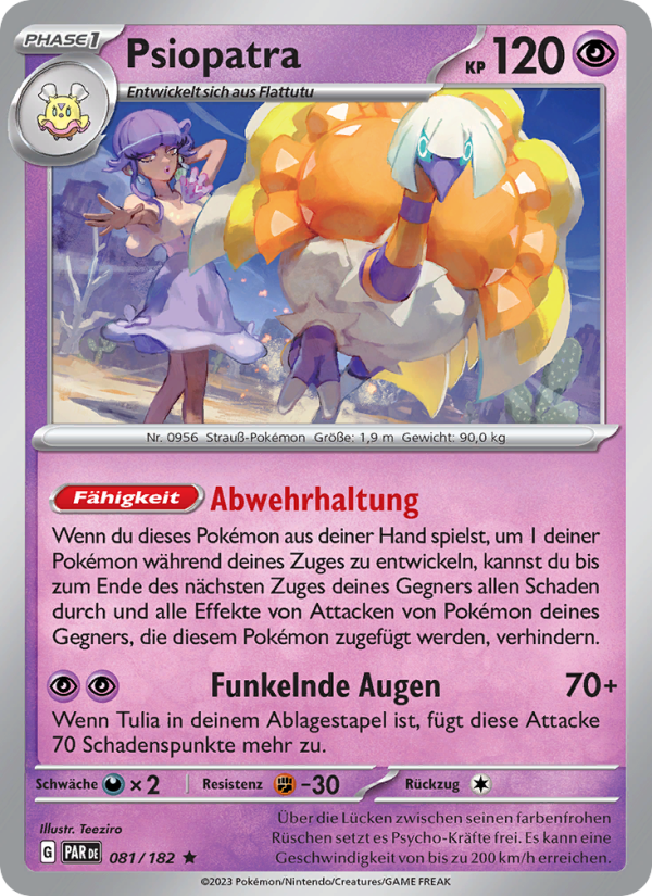 Psiopatra 081 — Paradoxrift (German Pokémon TCG card)