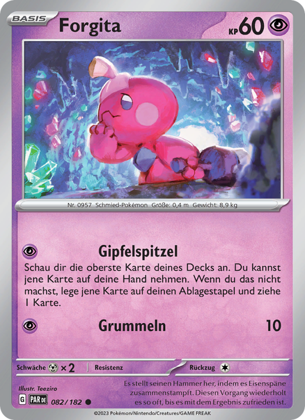 Forgita 082 — Paradoxrift (German Pokémon TCG card)