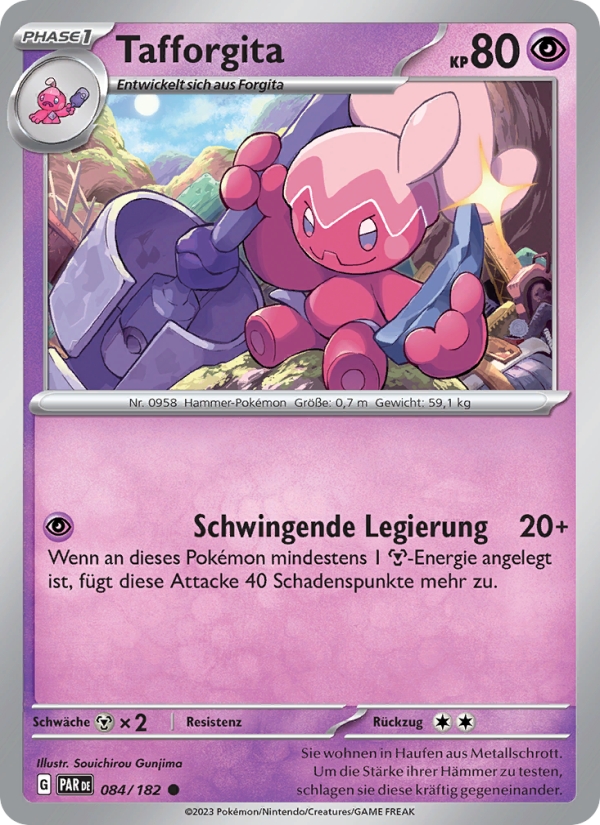 Tafforgita 084 — Paradoxrift (German Pokémon TCG card)