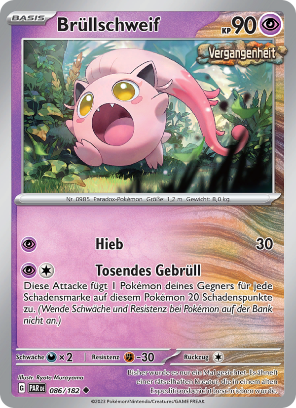 Brüllschweif 086 — Paradoxrift (German Pokémon TCG card)