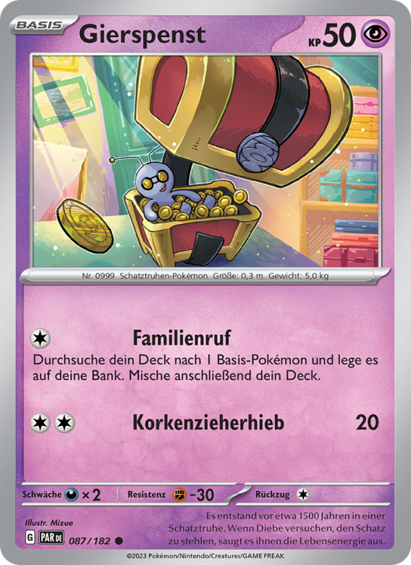 Gierspenst 087 — Paradoxrift (German Pokémon TCG card)
