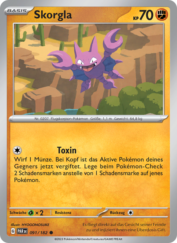 Skorgla 091 — Paradoxrift (German Pokémon TCG card)
