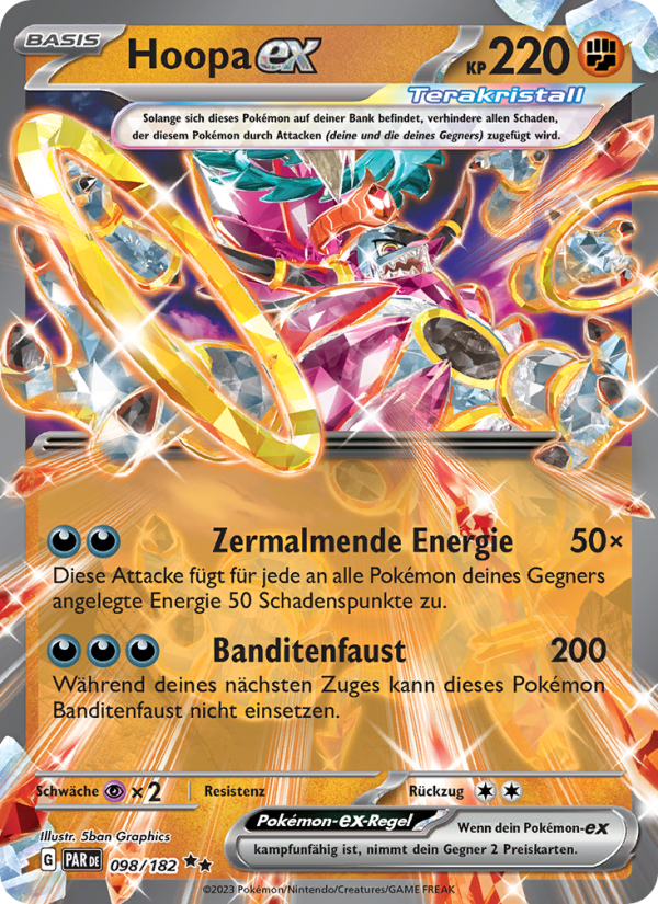 Hoopa-ex 098 — Paradoxrift (German Pokémon TCG card)