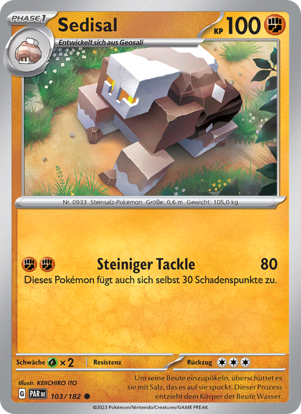 Sedisal 103 — Paradoxrift (German Pokémon TCG card)
